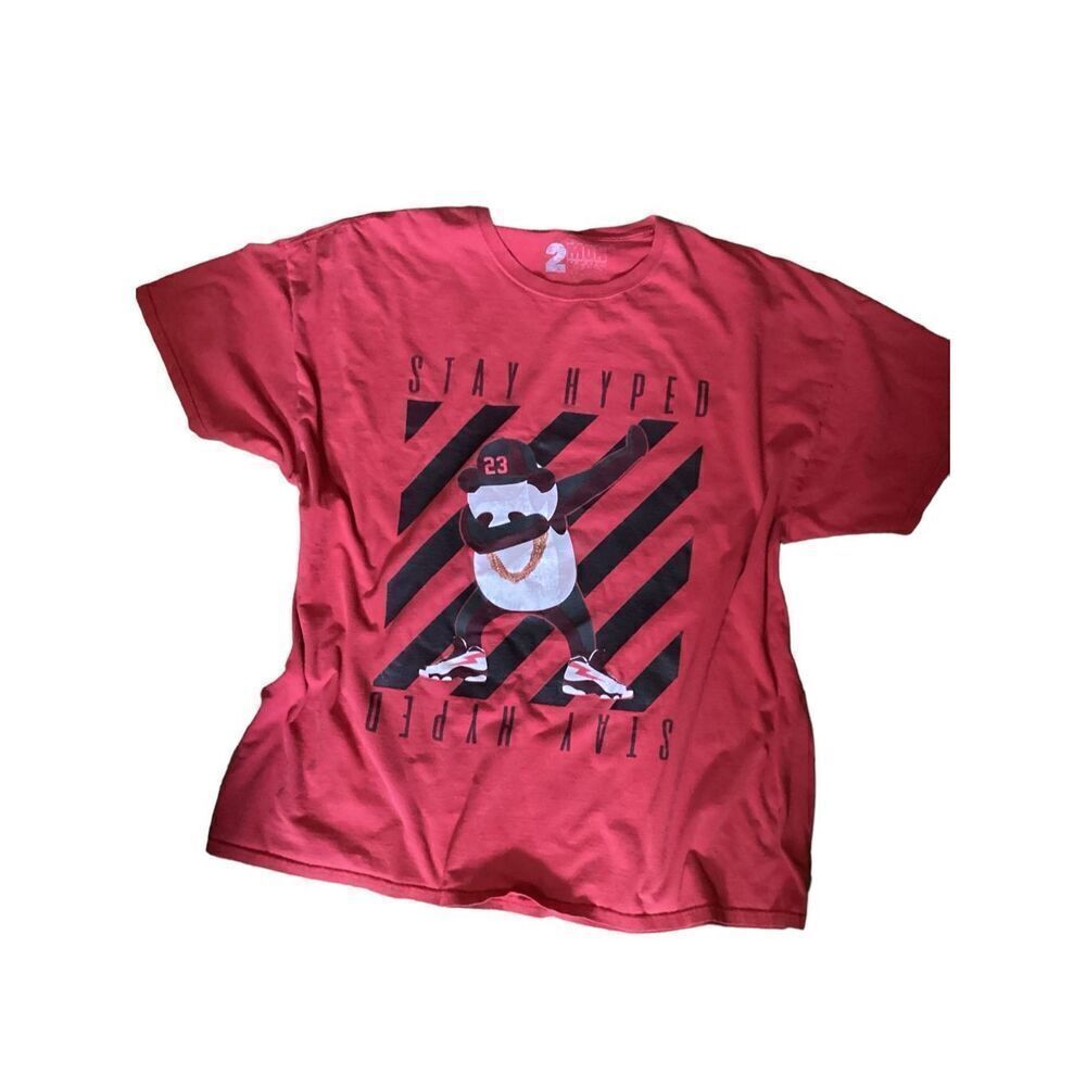 2 Monkeys Vintage, Distressed, T Shirt Stay Hyped 3X